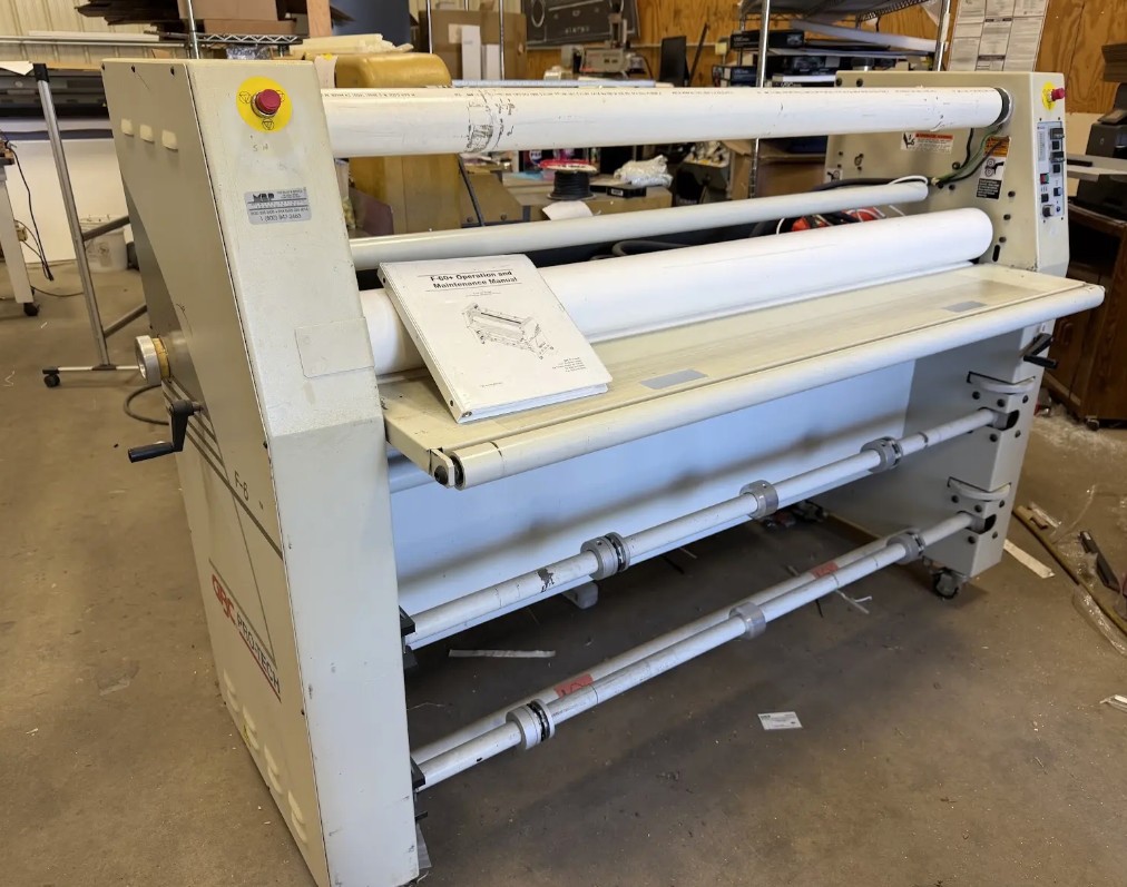 GBC Pro-Tech F60+ heavy-duty 60″ Dual Heated Roll Laminator (Used) Item # UE-100126A