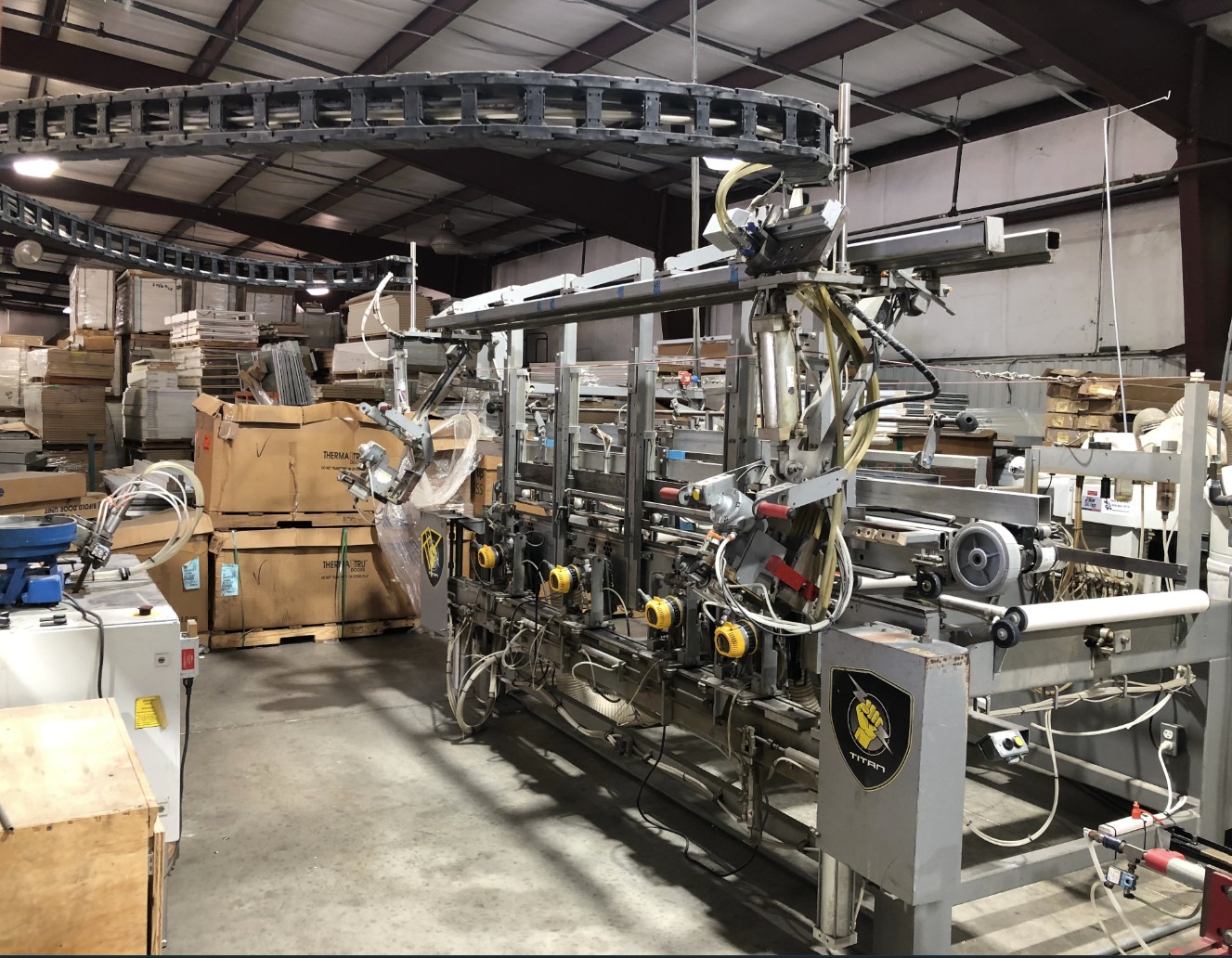 Titan Automated Production Horizontal Door Machine Line (Used) Item # UE-102726A