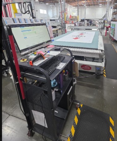 Colex Sharpcut SX1732C 5×10 Flatbed Cutter w/ Conveyor (Used) Item # UE-102826C