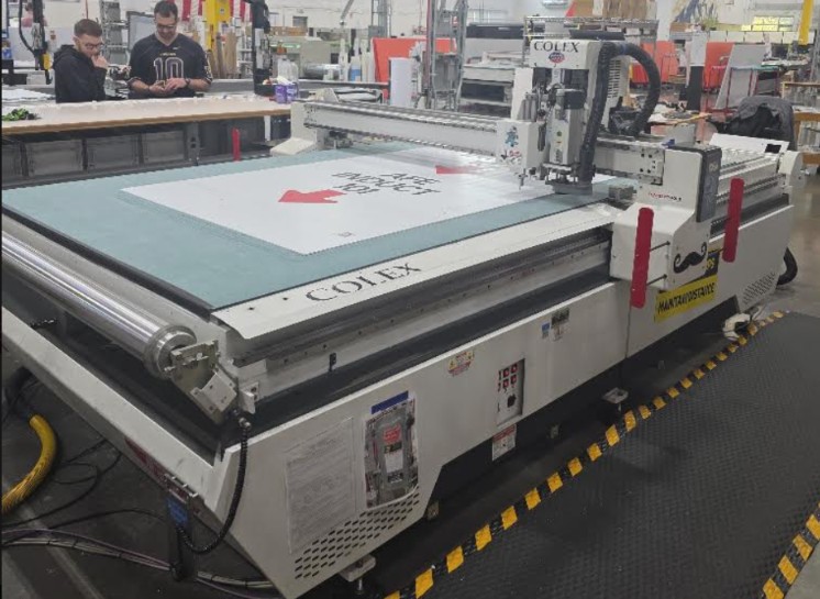 Colex Sharpcut SX1732C 5×10 Flatbed Cutter w/ Conveyor (Used) Item # UE-102826C